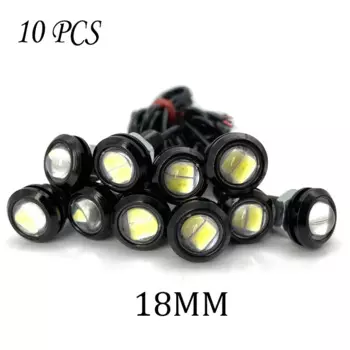 10 шт., Автомобильные дневные ходовые огни, 23/18 мм