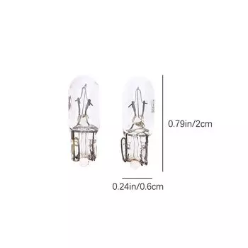 10 шт., автомобильные лампы 12 В 3 Вт T6.5