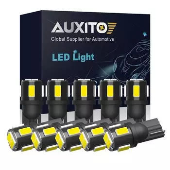 10 шт., автомобильные лампы AUXITO W5W T10, 5630SMD