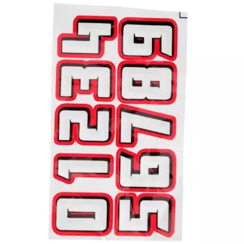 10 шт. автомобильные наклейки мисс наклейки спортивные 0-9 пронумерованная светоотражающая пленка липкая самоклеящаяся пленка