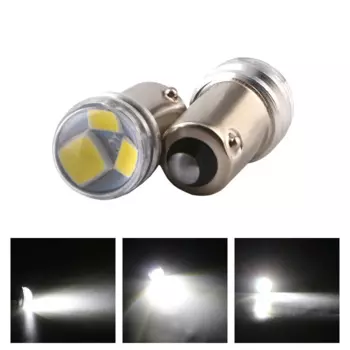 10 шт., Автомобильные светодиодные лампы 12 В BA9S W6W 2835 3 SMD