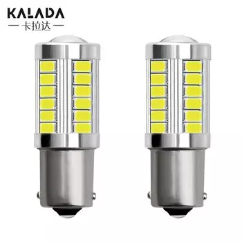 10 шт., Автомобильные светодиодные лампы Canbus 1156 BA15S P21W 1157 P21/5W BAY15D 12 В