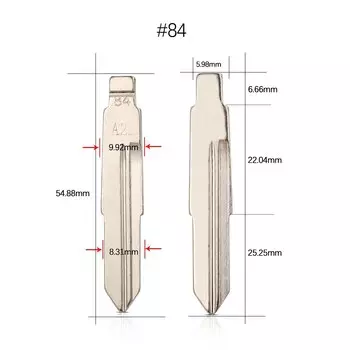 10 шт. автомобильный флип KD ключ лезвие для Chery A1 A3 A5 E5 Fulwin2 элегантный Tiggo Cowin QQ3 QQ6 A21 M11 #43 44 51 55 59 63 78 84 154 лезвие