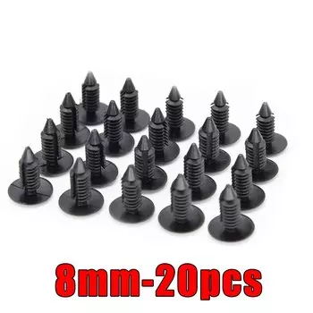 10 шт., автомобильный крепеж, подходит для нейлоновых автомобильных зажимов с отверстием 8 мм, фиксатор крыла, бампера, пластиковая заклепка для автомобиля GM Ford Chrysler