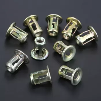 10 шт. автомобильный металлический винтовой базовый зажим Автоматическая Гайка багажника Передняя Задняя крышка номерного знака установка крепежных зажимов подходит для Santana Универсальный