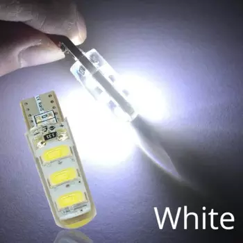 10 шт. автомобильный силиконовый T10 W5W Canbus указатель поворота багажник 5630 6SMD задний парковочный противотуманный клин фонарь заднего хода аксессуары светодиодный