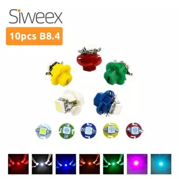 10 шт. B8.4 B8.4D 5050 1 SMD Автомобильные светодиодные лампочки для приборной панели приборная панель лампа боковой индикатор s 12 в 7 цветов