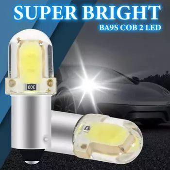 10 Шт. BA9S LED T4W H6W W5W CANBUS COB 2SMD Боковой Габаритный Фонарь Для Чтения 12 В Универсальный Автомобильный Сигнальный ...