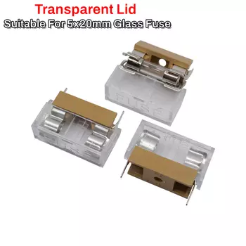 10 шт. BLX-A BF-013 5*20мм стеклянный предохранитель розетка Применяется к 1A 2A 3A 4A 6A 7A 8A 10A 15A 5x20MM предохранитель