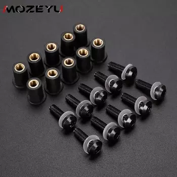 10 шт. болты обтекателя для HONDA Africa Twin CRF 1100 1000 L ADV XRV750 XRV650 CRF1100L CRF1000L винты для лобового стекла гайки для ветрового стекла