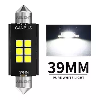 10 шт. C5W C10W Светодиодные лампы Canbus 31MM 36MM 39MM 41MM Фестон Автоматический внутренний купольный светильник Лампа для чтения Лампа номерного знака 6000K Белый