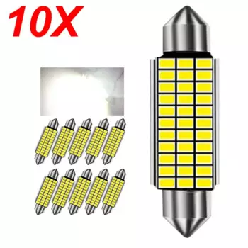 10 шт. C5W C10W светодиодные лампы Festoon 31 мм 36 мм 39 мм 41 мм canbus освещение номерного знака автомобиля салонная купольная лампа для чтения 12 В 6000 К