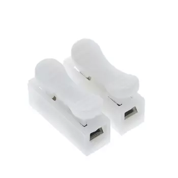 10 шт. CH-2/CH-3 клемма для быстрого провода-блокировка2/3 контакта разъемы для электрических кабелей самоблокирующийся вставной быстрый блок соединительного кабеля