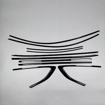 10 шт., черная глянцевая Накладка на порог для Audi A5 Sportback Hatchback 2019-2023 2022