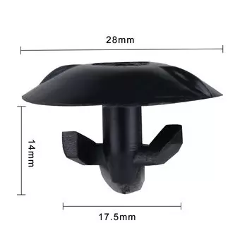 10 шт. черные пластиковые зажимы для теплоизоляционной панели крышки двигателя автомобиля для Opel 2208843 GM 90218614 Автозастежка и аксессуары для зажимов