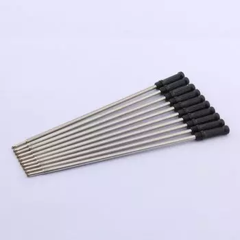10 шт. черные шариковые ручки Chouxiongluwei ballpoint pen refill 1,0 мм