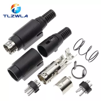 10 шт. DIN 3/4-контактный штекер постоянного тока TLZWLA