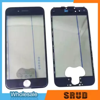 10 шт. для iPhone 6 6s 7 8 Plus 4 в 1, внешнее стекло с поляризационной рамкой OCA, рамка ЖК-дисплея, сенсорное переднее наружное стекло, замена