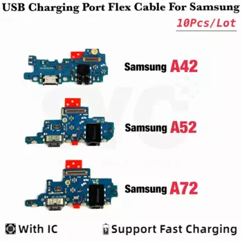 10 шт. для Sam A72 A725F A52 A525F A52S A528 A42 A426B USB зарядная док-станция Соединительный порт плата гибкий кабель