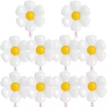 10 шт. фольгированных шаров-маргариток Popdropparty