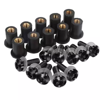 10 шт., гайка для мойки лобового стекла для Kawasaki ZX1100 болт ветрового стекла ZZR 1100 ZZR1100 1990-2001 1991 1992