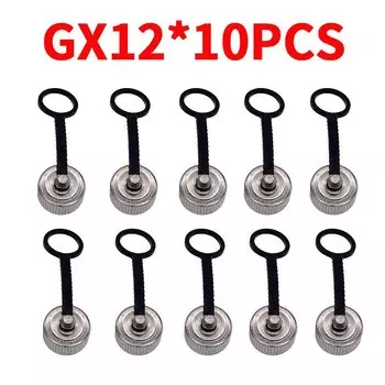 10 шт. водонепроницаемые металлические крышки разъемов GX12 GX16 CNMAWAY