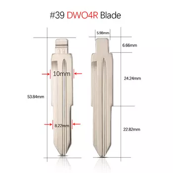 10 шт. HU100 Uncut Flip KD Remote Key Blade # 03 26, 39, 40, 61 71 87 105 106 126 для Buick Excelle Chevrolet CRUZE Cadillac OPEL