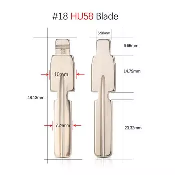 10 шт. HU58 HU92 KD автомобильный откидной пульт дистанционного ключа # 18 # 67 для BMW CAS3 CAS4 E36 E39 E38 E63 E83 E53 F10 F20 F30 1 2 3 5 7 серии