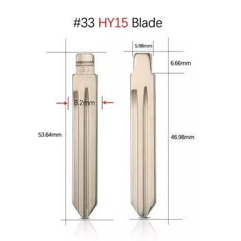 10 шт. HY20 TOY40 для Kia RIO Spotage K2 K3 K5 для Hyundai Verna I30 IX35 KD лезвие дистанционного ключа автомобиля # 08 15 28 29 33 34 36 50 97 100