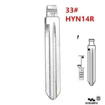 10 шт. HYN14R Flip Blank Ключ Лезвие 33 # HYN14RFH для Hyundai Accent HYN14RFH Key Blade для пультов KD keydiy xhorse VVDI