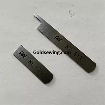 10 шт. K7-44A K6-29A верхний и нижний нож узкий нож для Shing Ling 740 четырехконтактный шестиконтактный нож для швейной машины лезвие бесшовной машины