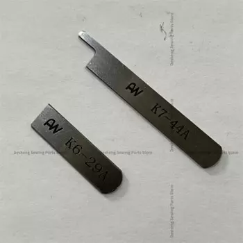 10 шт. K7-44A K6-29A верхний и нижний нож узкий нож для Shing Ling 740 четырехконтактный шестиконтактный нож для швейной машины лезвие бесшовной машины