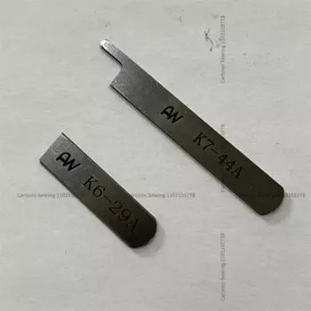 10 шт. K7-44A K6-29A верхний и нижний нож узкий нож для Shing Ling 740 четырехконтактный шестиконтактный нож для швейной машины лезвие бесшовной машины