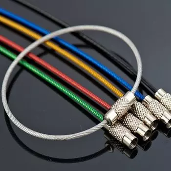 10 шт., карабины из нержавеющей стали для ключей, 1,5x150 мм