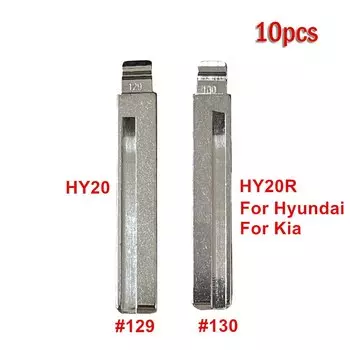 10 шт. KD VVDI пульт дистанционного управления автомобильный ключ пустой ключ неострое лезвие #129 #130 HY20 HY20R Замена автомобильного ключа лезвие для Kia Hyundai