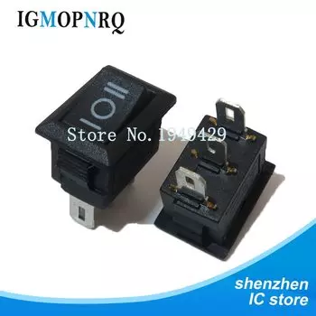 10 шт., кнопочный переключатель 10x15 мм, SPST 2Pin 3pin 3A 250V KCD11 10 мм * 15 мм