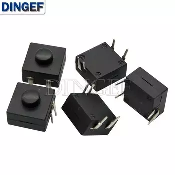 10 шт. кнопочный переключатель двухрядный вертикальный светодиодный переключатель фонарика 4PIN ВКЛ-ВКЛ-ВЫКЛ 12*12 213BS 12x12 30 В 1A 4 контакта