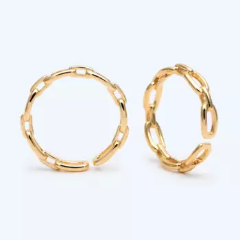 10 шт. кольцо-цепочка золотистого/серебристого цвета, регулируемое золотистое кольцо, изящные кольца, регулируемое кольцо, кольца с золотистым/родиевым покрытием (# GB-1695)