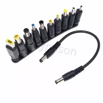 10 шт./компл. 5,5x2,1 мм Универсальный Штекерный разъем для адаптера питания постоянного тока, компьютерные кабели, разъемы для ноутбука