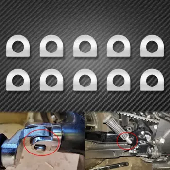 10 шт., комплект крепления подножек для мотоцикла, штифты, накладки на подножки для педалей для Harley Sportster XL883 Softail Touring Dyna Fatboy