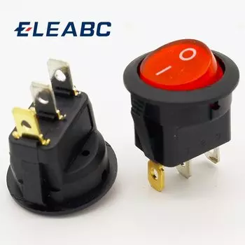 10 шт. круглые переключатели ON-OFF ELEABC красные 220В