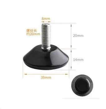 10 шт. круглые, золотые, серебряные, стальные, нейлоновые мебельные ножки для выравнивания с резьбовым стержнем M6 M8 M10