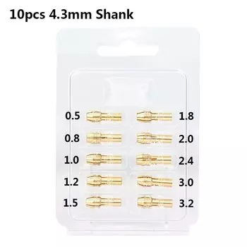 10 шт. Латунные цанговые патроны для Dremel 4,3/4,8 мм