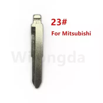 10 шт./лот 23 # металлическая пустая НЕОБРАБОТАННАЯ флип KD/VVDI дистанционный ключ для Mitsubishi Сменные аксессуары для интерьера