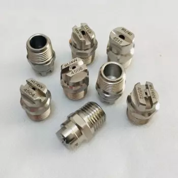 (10 шт./лот) 25/45 градусов 1/4 "SS304 vee jet плоское распылительное сопло с вентилятором, промышленная/заводская очистка, сопло для удаления пыли