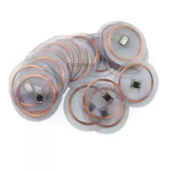 10 шт./лот 25 мм модель монет RFID 125 кГц EM4100 бесконтактные брелки метки 125 кГц бирка с прозрачным пластиком