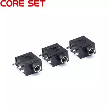 10 шт./лот, 3,5 мм гнездовой аудиоразъем SMT SMD, стерео разъем для наушников, 5 контактов, 215-5P