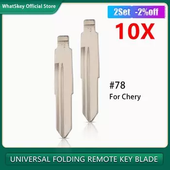10 шт./лот № 78 Автомобильный ключ складной дистанционный ключ № 78 металлический пустой необработанный откидной ключ KD для Chery Fengyun2 оригинальный ключ