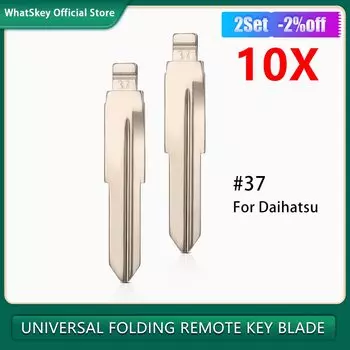 10 шт./лот автомобильный Uncut No.37 дистанционный ключ KD Flip Remote Blank для Daihatsu Charade Copen Heart Feroza Lioncel Blade Замена