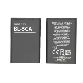 10 шт./лот BL-5CA BL5CA аккумулятор для телефона Nokia 1110 1111 1112 1200 5130XM 2310 N70 E60 7600